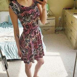 Wetseal Funky Patterned Dress